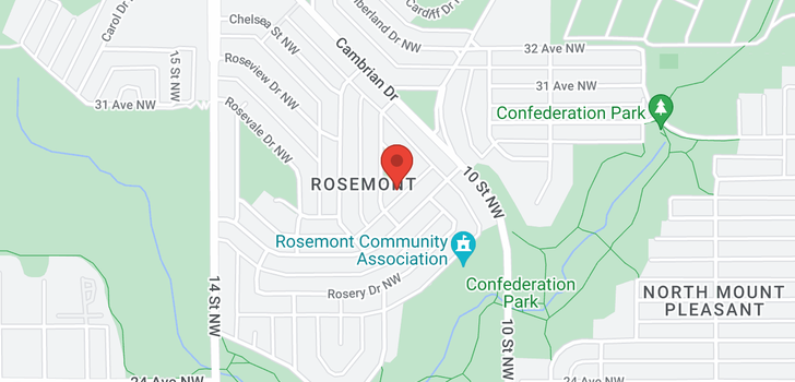 map of 4 Rosetree Crescent NW